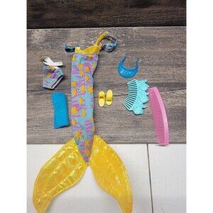 Vintage 1991 Tyco The Little Mermaid Tropical Ariel Doll Fin Tail With Sebastian
